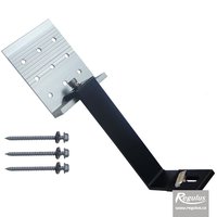 Picture: Roof anchor, in aluminium, black, adjustable